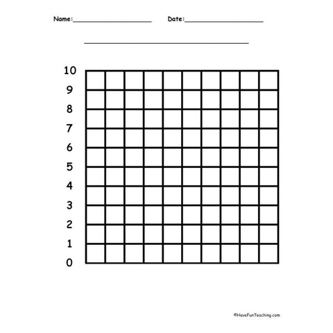 10 by 10 Y Axis Worksheet