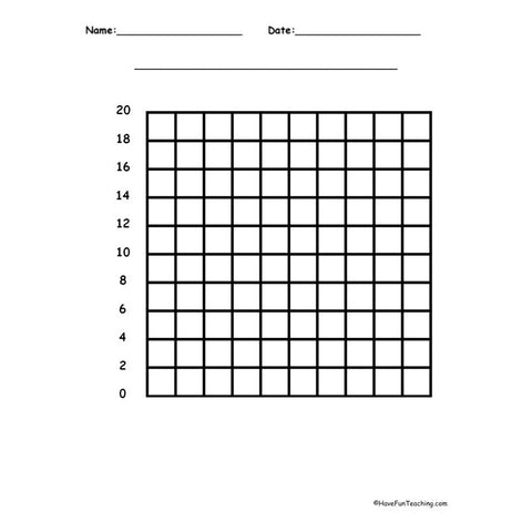 20 by 20 Y Axis Worksheet