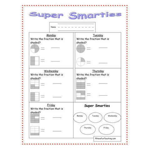 Morning Work Worksheet 2