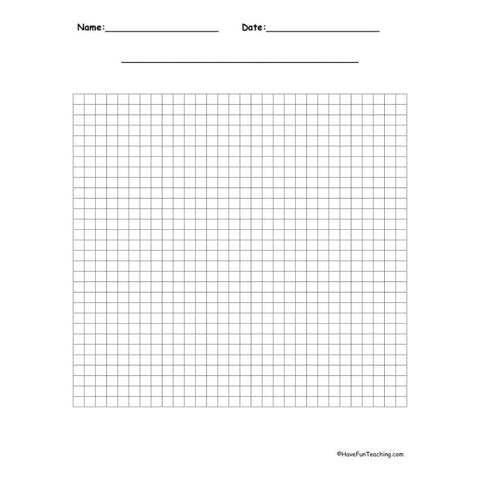 30 by 30 Worksheet