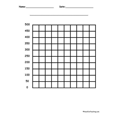 500 by 500 Y Axis Worksheet 2