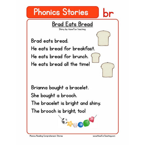 Phonics Reading Comprehension Br Worksheet