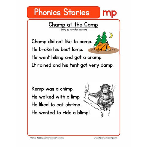 Phonics Reading Comprehension Mp Worksheet