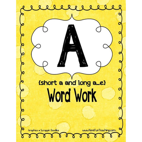 A Word Work Game