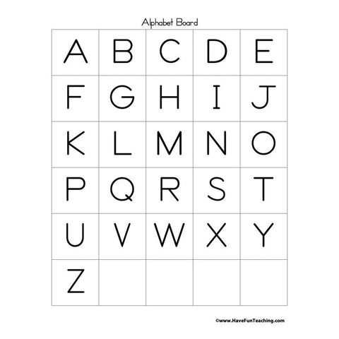 ABC Letter Matching Worksheet