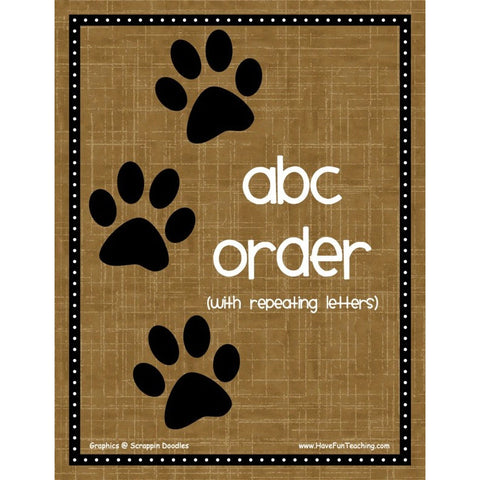ABC Order Game 2