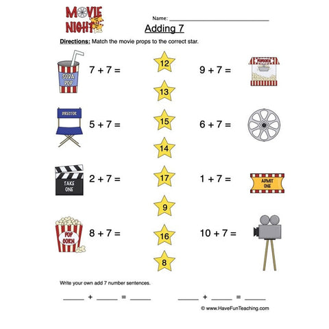 Add Seven Worksheet 2