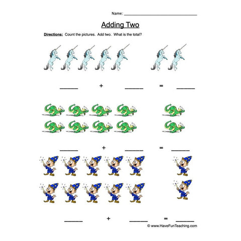 Add Two Worksheet 3