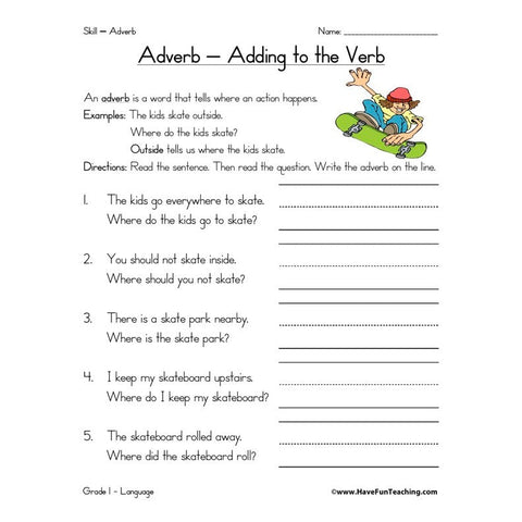 Adverbs 3 Worksheet