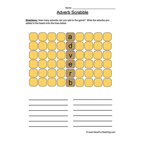 Adverbs Worksheet 8