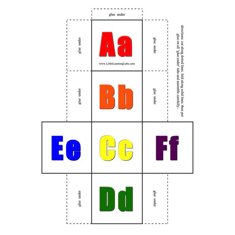 Alphabet Dice Collection Worksheet