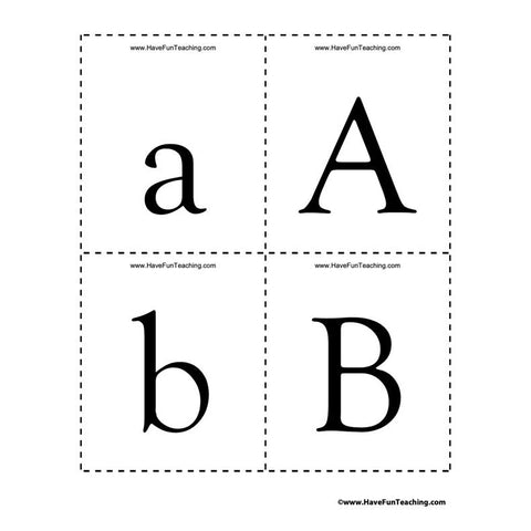 Alphabet Flash Cards