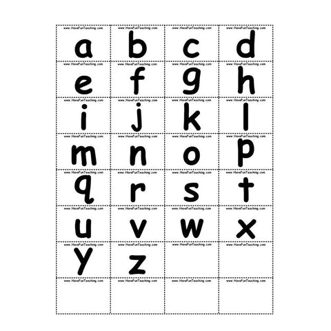 Alphabet Pieces Worksheet