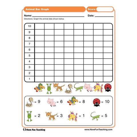 Animal Bar Graph Worksheet