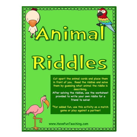 Animal Riddles Game