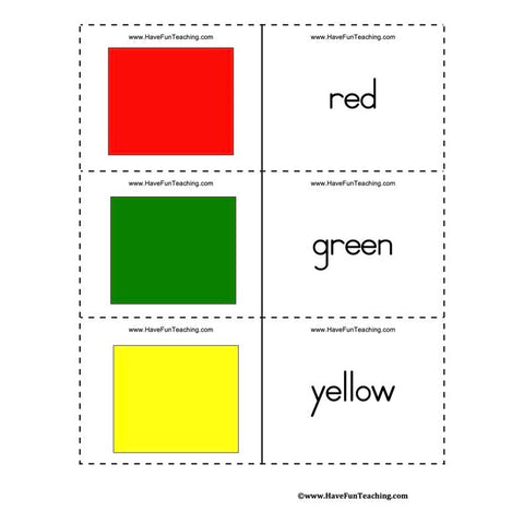 Apple Theme Flash Cards