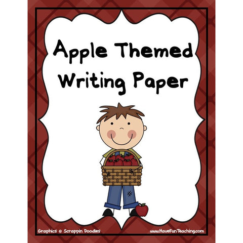 Apple Themed Writing Game