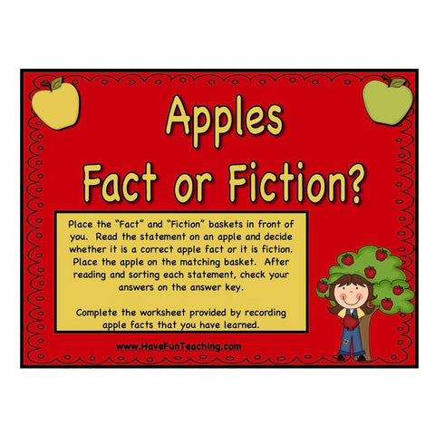 Apples Fact or Fiction Game