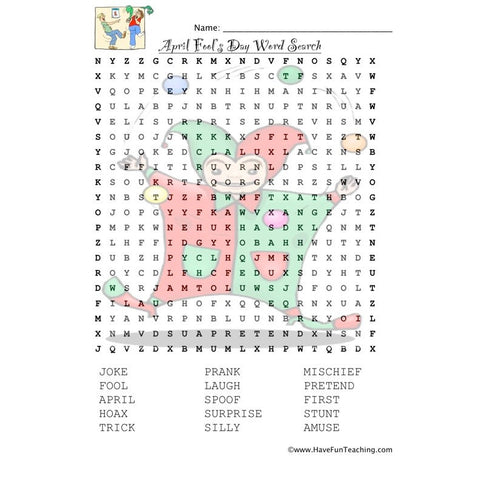 April Fools Worksheet
