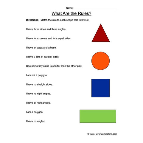 Attributes Worksheet