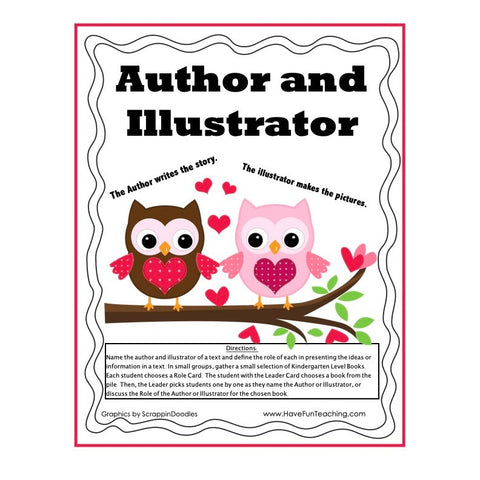 Author and Illustrator Game