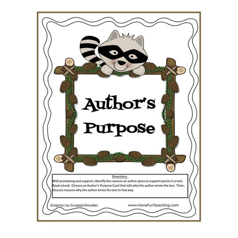 Authors Purpose Game 2