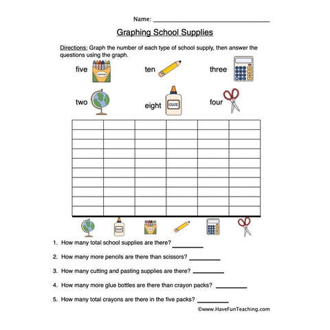 Back to School Graph Worksheet