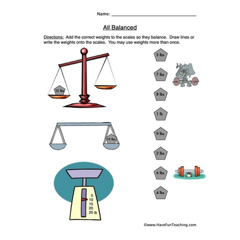 Balance Worksheet