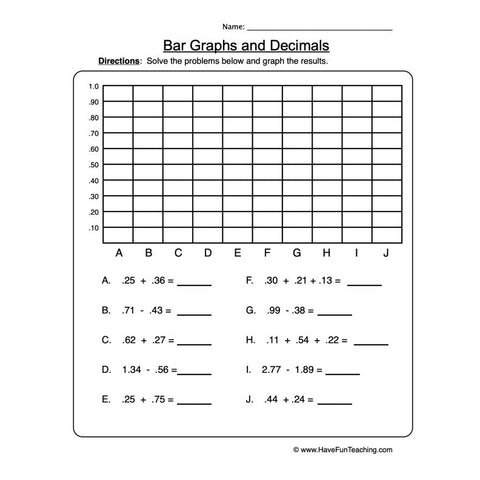 Bar Graph Worksheet