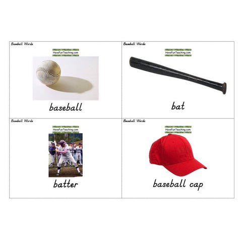 Baseball Flash Cards
