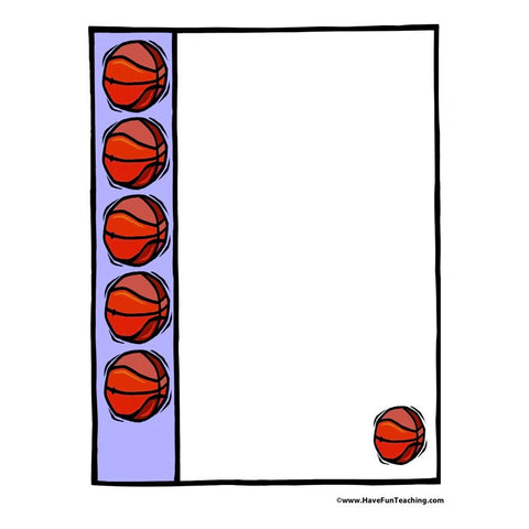 Basketball Paper Worksheet