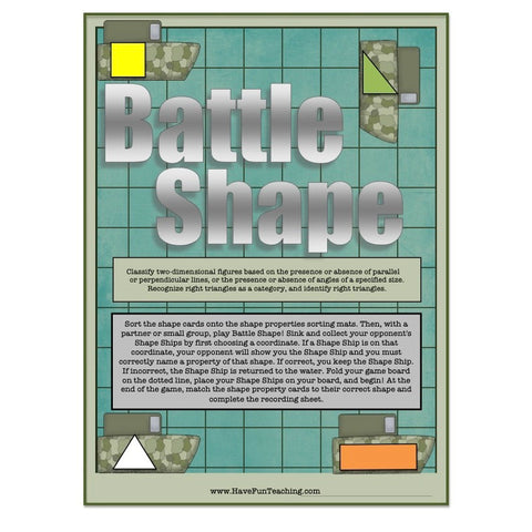Battle Shape Battleship Game