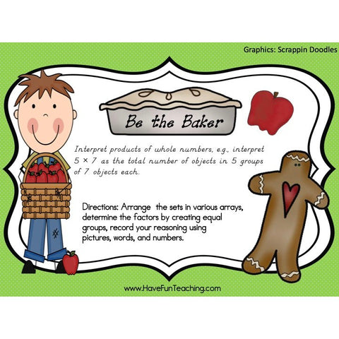 Be the Baker Multiplication Game
