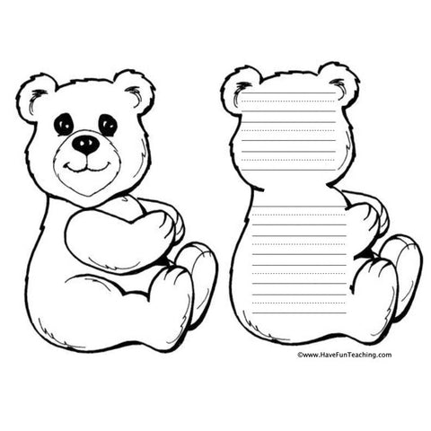Bear Shape Book Worksheet
