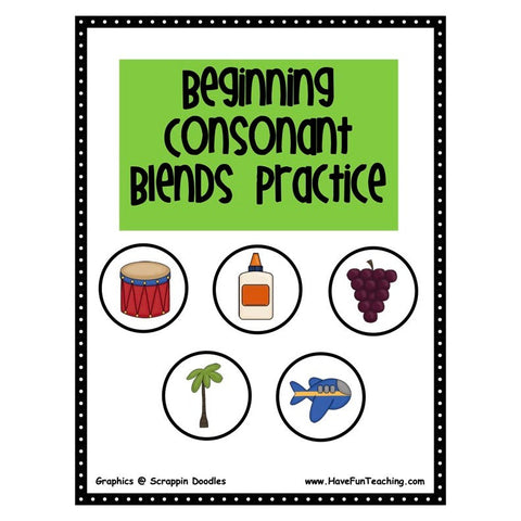 Beginning Consonant Blends Game