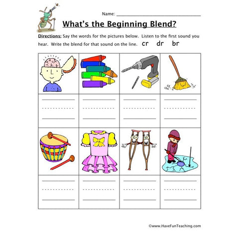 Beginning Sound Worksheet 4