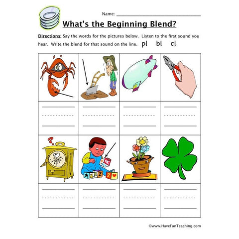 Beginning Sound Worksheet 5
