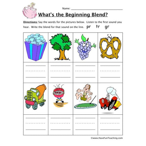 Beginning Sound 6 Worksheet