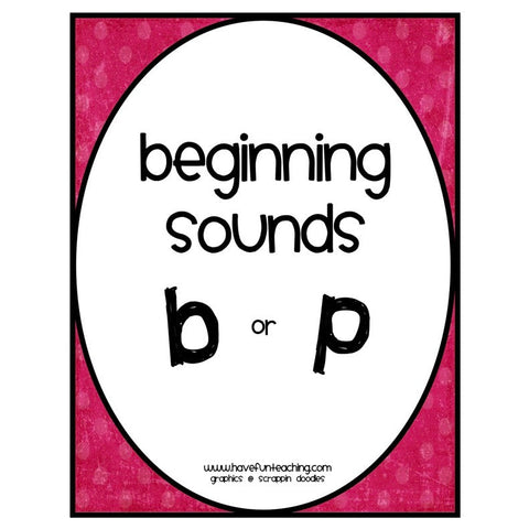 Beginning Sounds B P Game