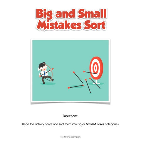 Big Small Mistakes Game
