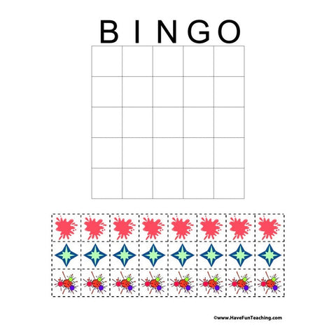 Bingo Blank Worksheet
