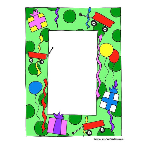 Birthday Paper Worksheet 4