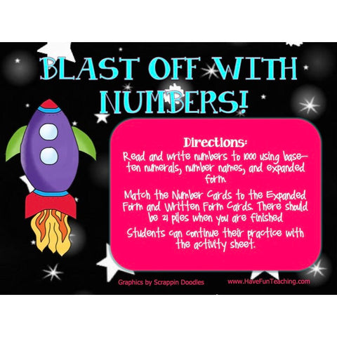 Ten Numerals, Number Names, and Expanded Game