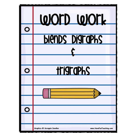 Blends Digraphs Trigraphs Game
