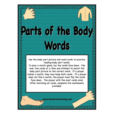 Body Parts Matching Game