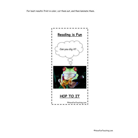Frogs Bookmark
