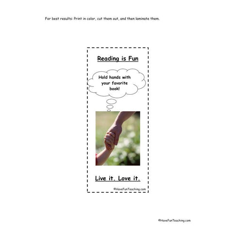 Live It Love It Bookmark