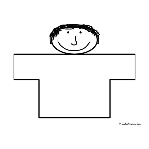 Boy Shape Book Worksheet