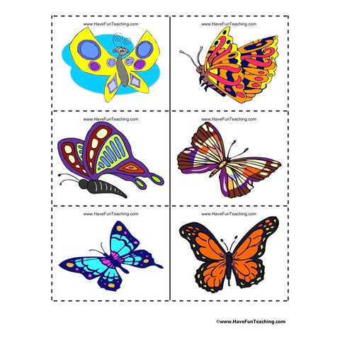 Butterfly Clip Art Worksheet