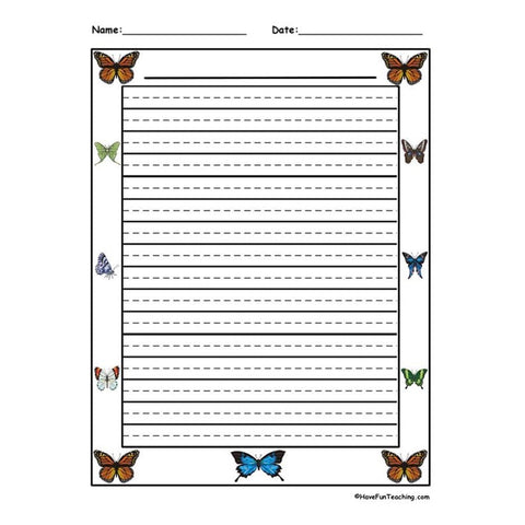 Butterfly Worksheet
